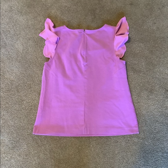 Boden Ruffle Sleeve Pocket Tee Size 10 - Picture 4 of 7